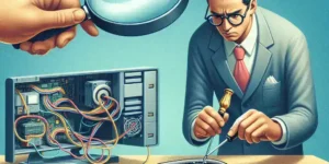 "Person demonstrating smartwatch hacking techniques to test device resilience - Article on hacking smartwatches"
